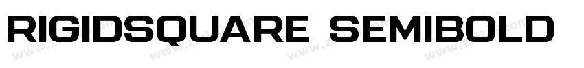 RigidSquare SemiBold字体转换